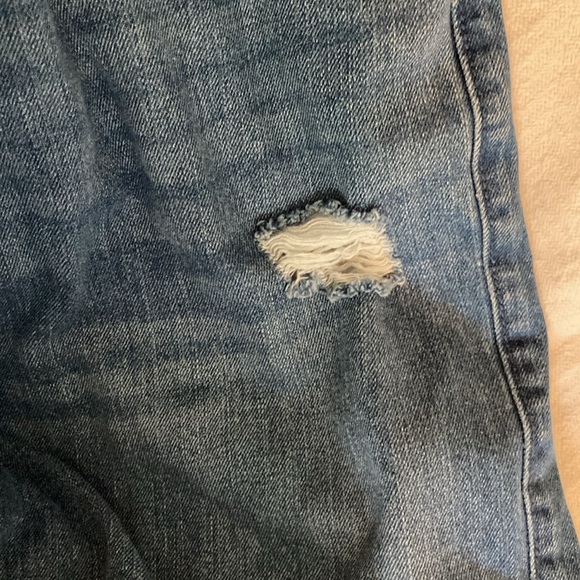 Children’s Place Girl’s Denim Distressed Overalls, size 12 - Picture 5 of 11